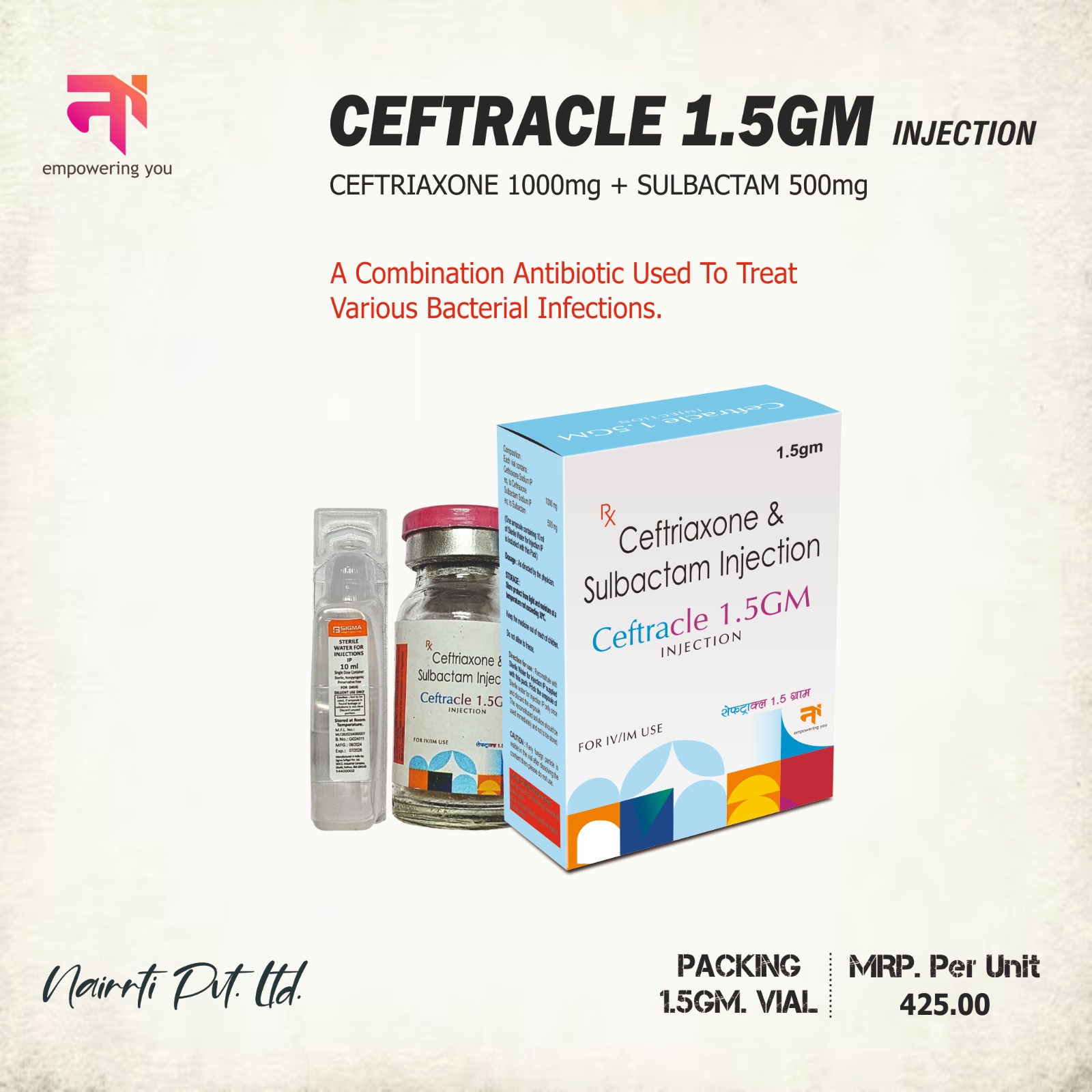 CEFTRACLE 1.5GM